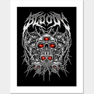 demon spike heavy metal Posters and Art